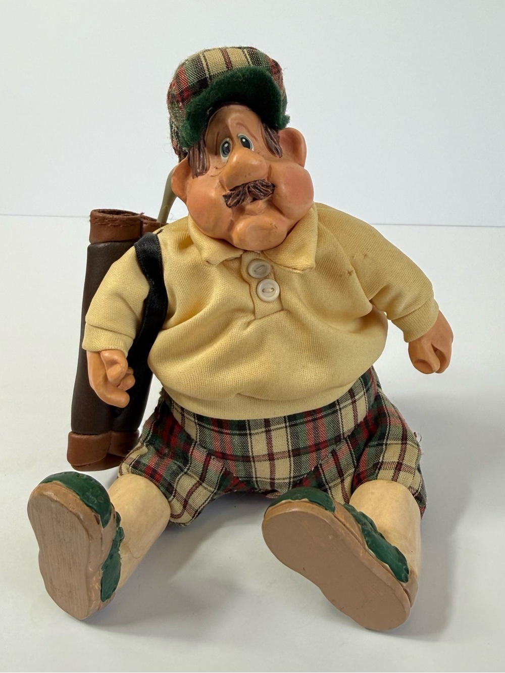 Vintage Russ Berrie Kathleen Kelly Critter Factory Golfer Doll Figurine 2904